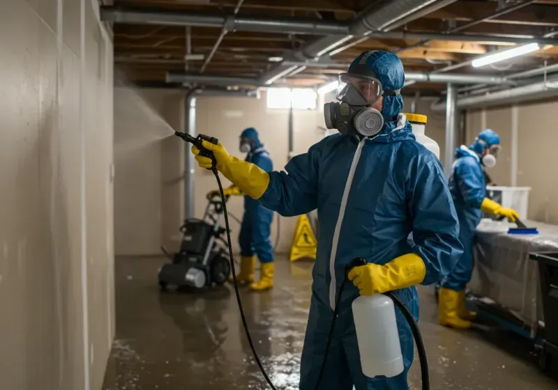 Basement Sanitization and Antimicrobial Treatment process in Brandon, FL